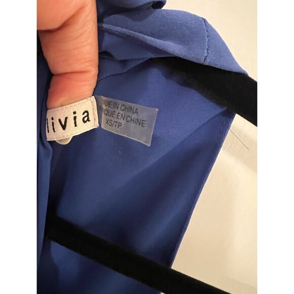 alice + olivia Cassidy sleeveless silk dress in Blue Size XS✨ - Picture 8 of 11